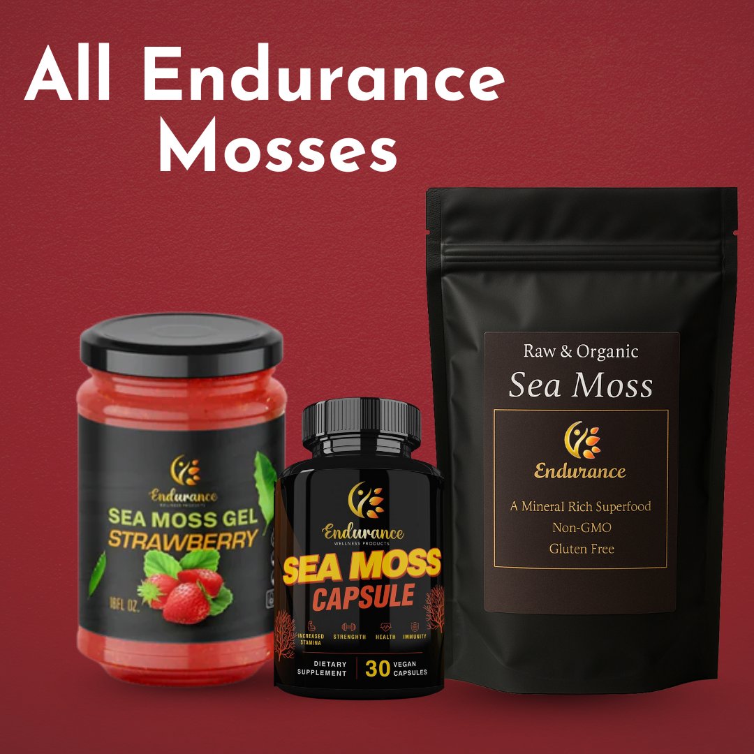 Various sea moss gels in a platter with blue water in the background