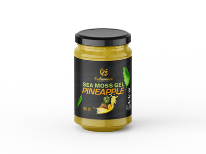 Pineapple Sea Moss Gel 16oz jar by Endurance Wellness